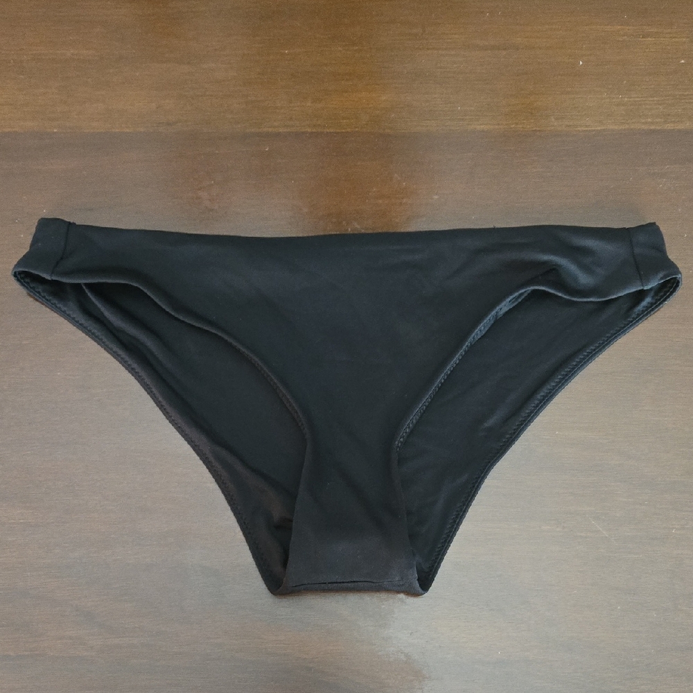 NWOT A.L.C. Bikini Bottom S Black Low Waist Designer Swim Classic Full Coverage